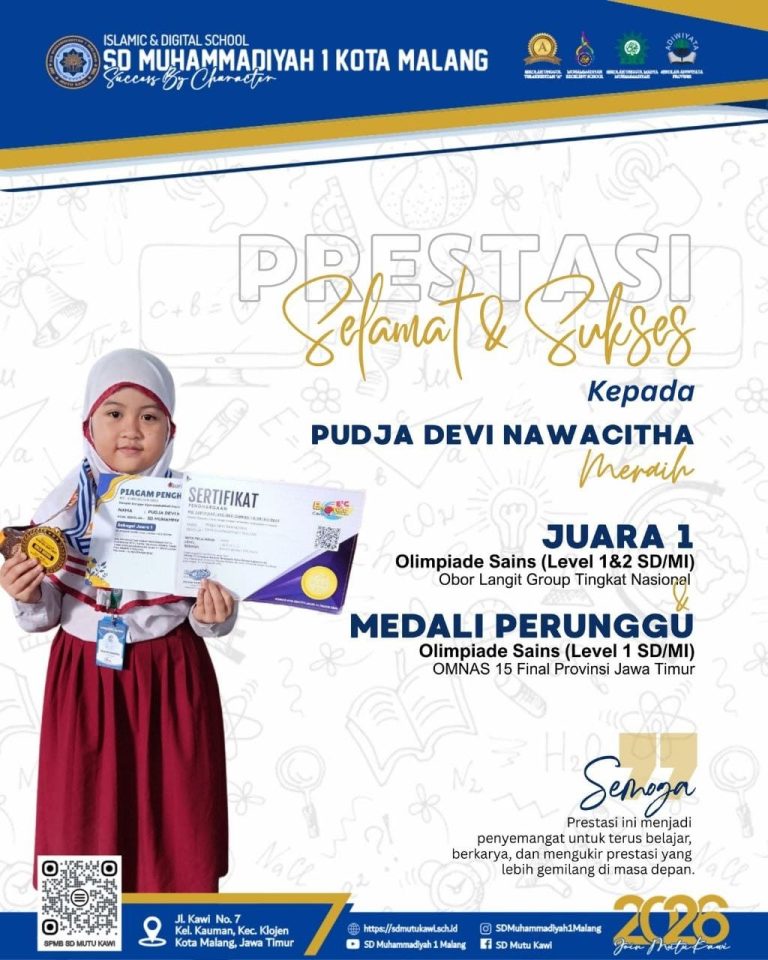 Juara 1 Putri Olimpiada Sains