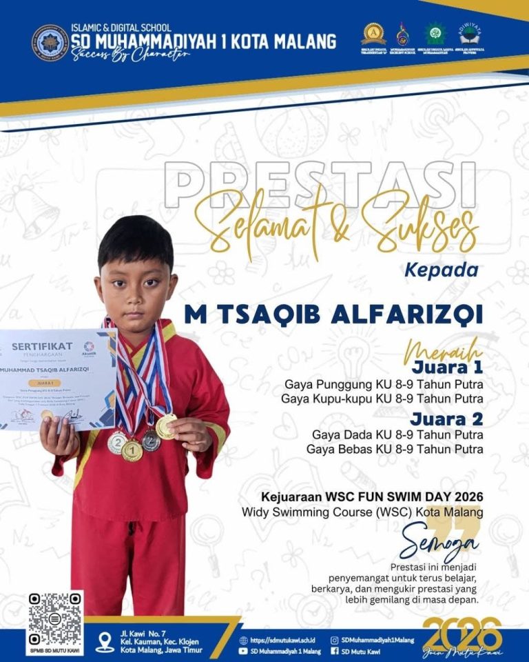 Juara 1 dan 2 Putra Renang Kejuaran WSC FUN SWIM DAY 2026