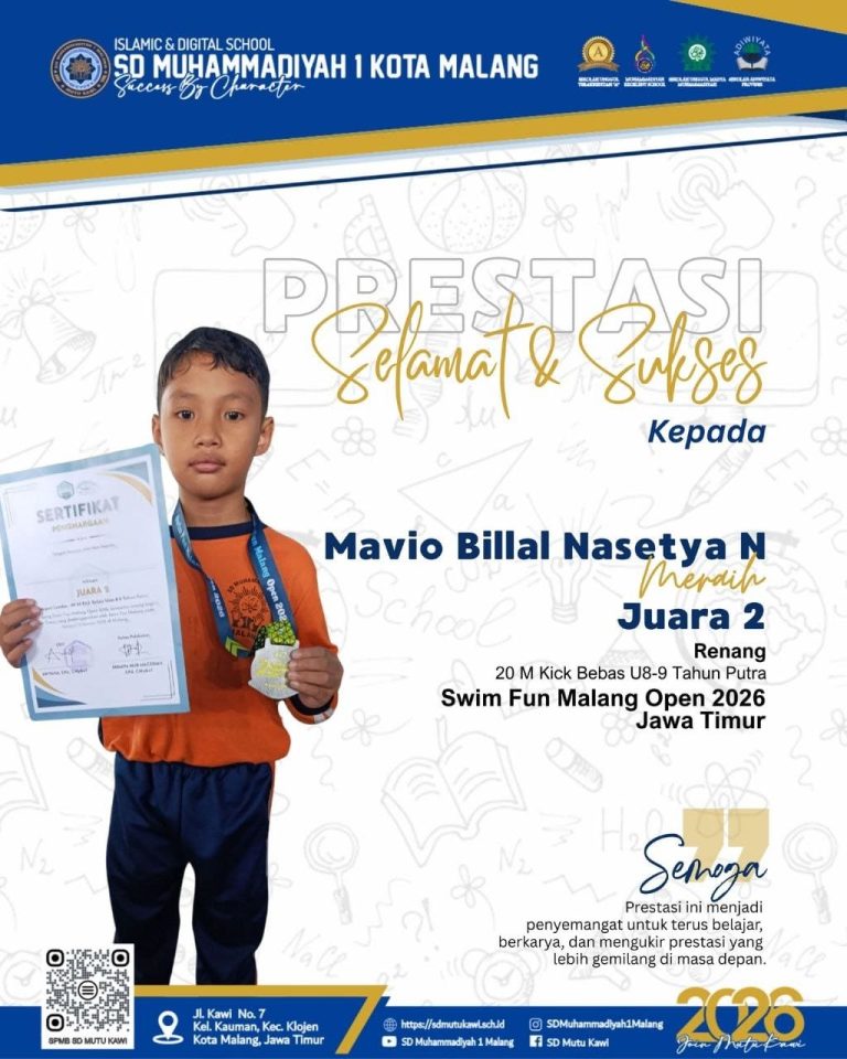 Juara 2 Putra Renang - SWIM FUN MALANG OPEN 2026 (1)